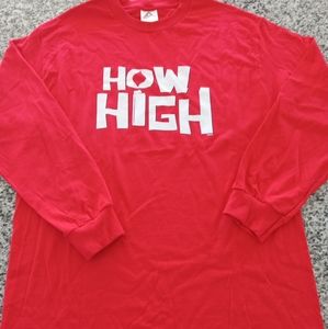 Rare Vintage Alstyle 2001 How High Promo Long Sleeve Hip Hop Rap Movie Shirt Lg